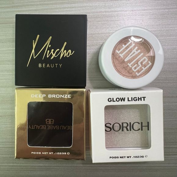 🎉HP🎉 NEW 6 Piece Perfect Complexion Lux Highlighter/Bronzer/Blush/Brushes Set - Picture 2 of 12